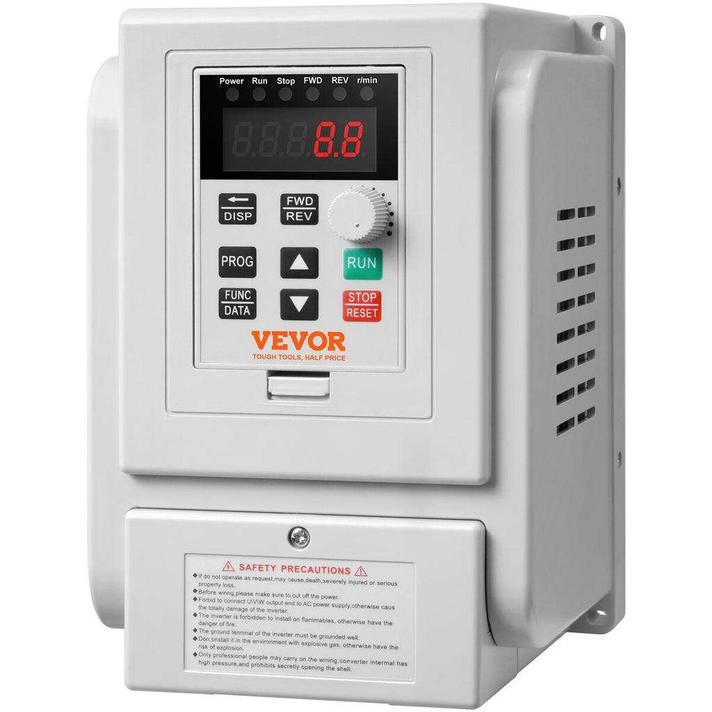 Преобразователь частоты VFD 2,2 кВт 10 А 3 л.с. для управления скоростью трехфазного двигателя
