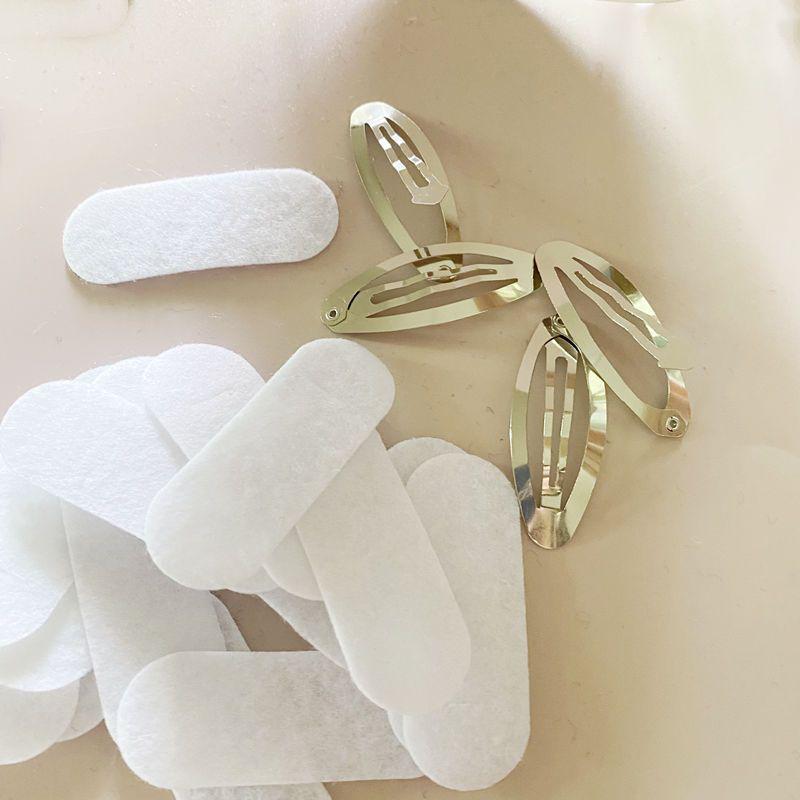 Сделай сам Зажимы для украшений из нетканого материала: 5-6 см Квадрат, Капля, Овал.