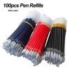 Заправка для гелевой ручки, чернила, канцелярские принадлежности для офиса и школы, стержни для шариковых ручек, 100 шт./компл.