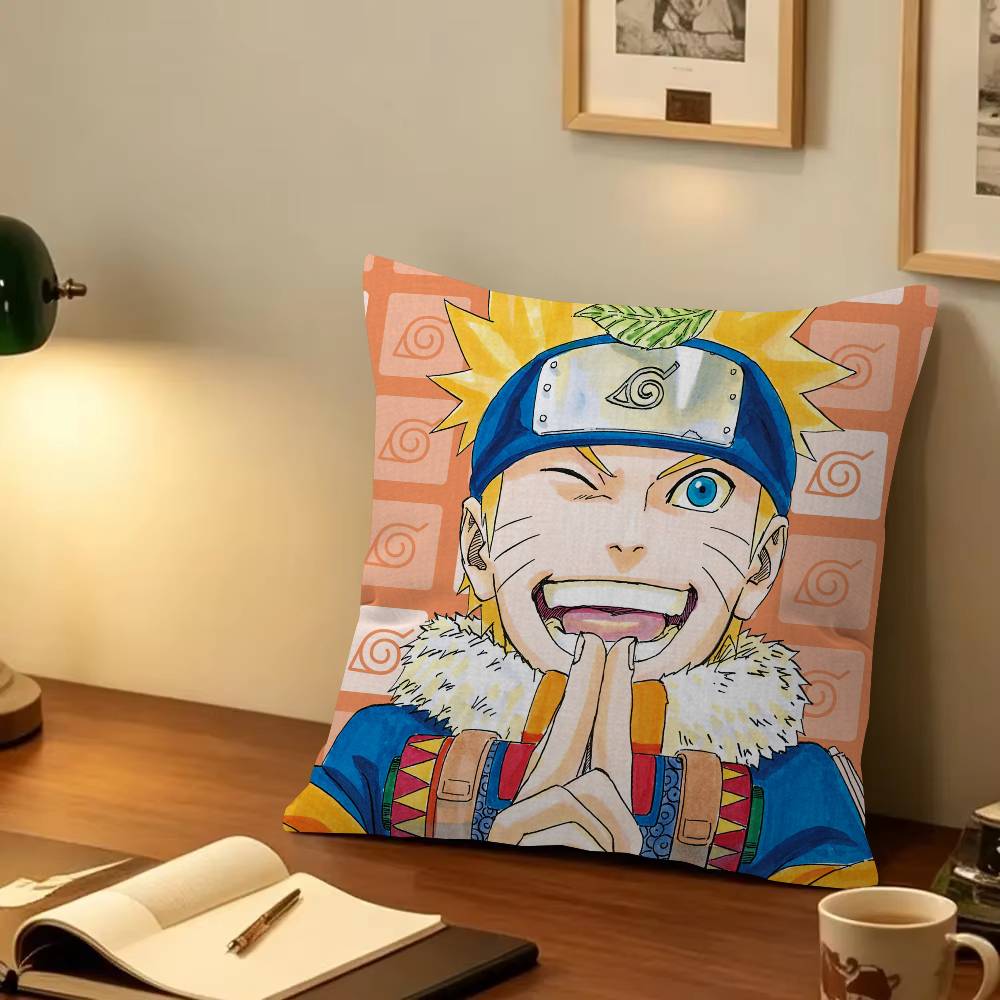 Uzumaki Naruto Decorative Room Aesthetics Pillow Case Home Decor Bedroom Sofa Bed Couch Pillow Cover x