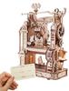 ROKR 3D Puzzle Printing Machine Printer Movable Model Large Presence Mechanical Wooden 3D Wood Puzzle Stamp Printing Hobby Craft Kit DIY Craft