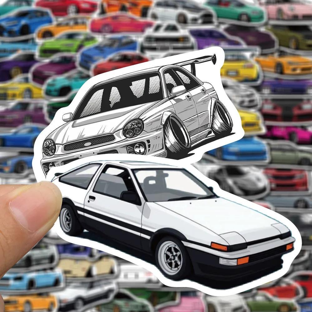 10/30/50/100 шт. Аниме JDM Гоночный Автомобиль Любимые Граффити Наклейки DIY Детские Вневременная Игрушка Дорожный Багаж Гитара Водонепроницаемые Наклейки
