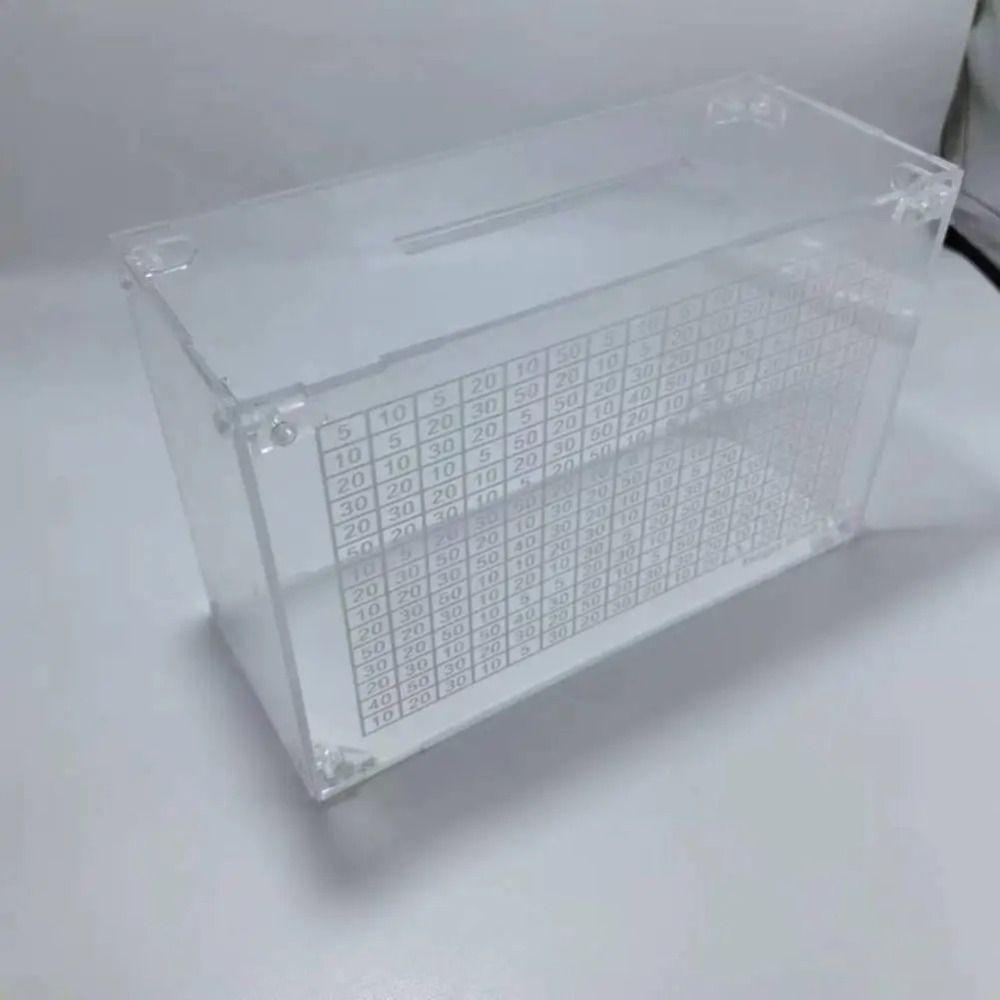 Акриловая копилка 1000/5000/10000 Банка для сбережений Декоративная копилка для монет и купюр Дом