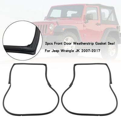2 шт. Уплотнитель передней двери Уплотнитель для Jeep Wrangle JK 2007-2017