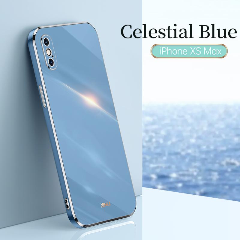 Квадратный модный чехол с покрытием для Apple iPhone X XS Max XR 5G Funda Мягкий высококачественный силиконовый амортизирующий бампер Защитная оболочка