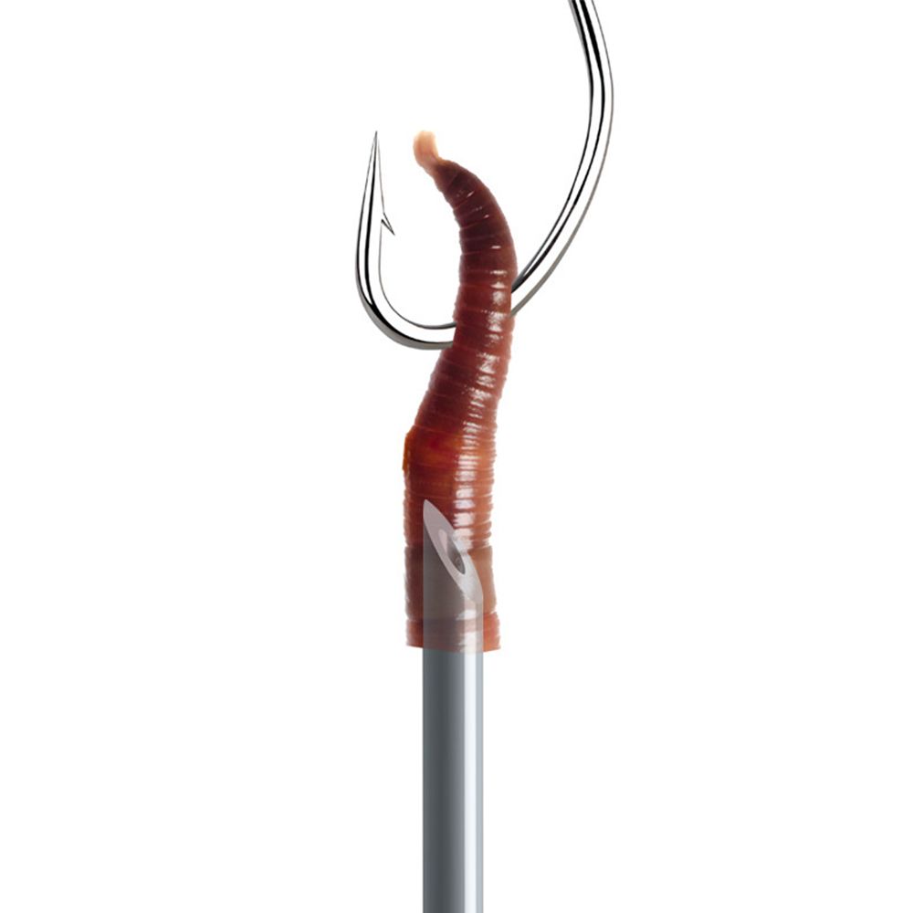 5Pcs Quick Worm Baiting Needle Driller Fishing Tools Pins Hollow Gas Needle Earthworm Hooking