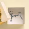 Брелок-подвеска в виде лошадиного удила из сплава, металлическое кольцо для ключей, подвеска для сумки, модный аксессуар для рюкзака для мужчин и женщин