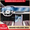 Для Renault Grand Koleos 2024 Автомобильный салон Центральная консоль приборная панель Защитная пленка Наклейка против царапин Аксессуары