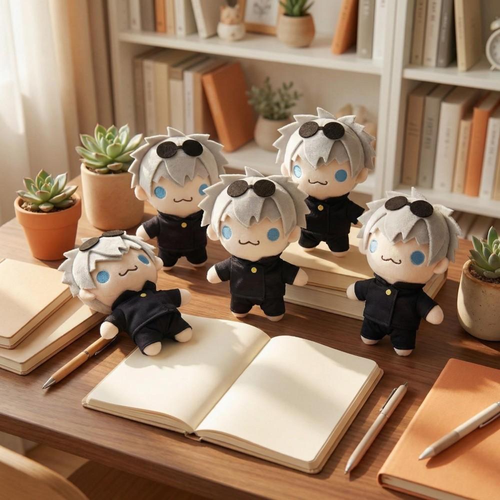 Anime Kawaii Doll Gojo Satoru Plush Doll Soft Cute Skin Friendly Material Stuffed Toy Home Decoration Kids Birthday Gift Fans