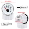 40-120℃,100-250℉ 52MM Water Temperature Gauge With Flashing Alarm Temp Sensor 10.2MM for Auto Car Boat Yacht 7 Color Light