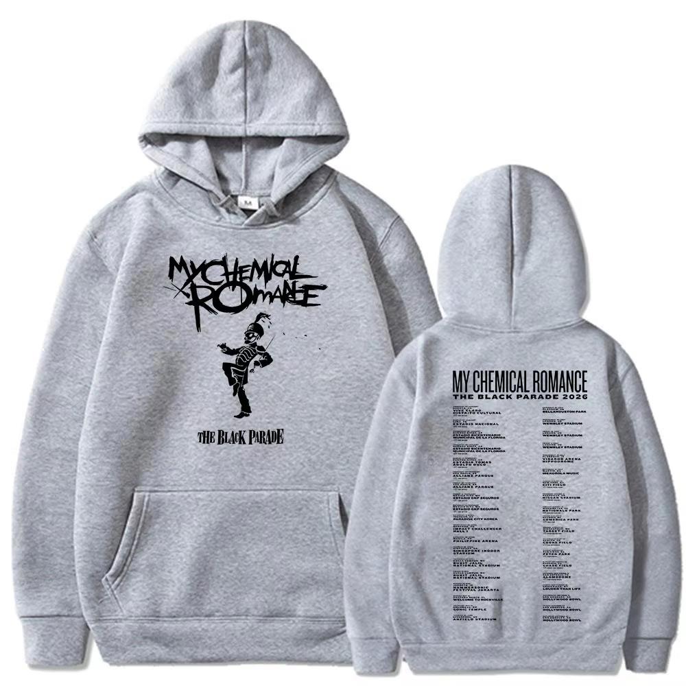 Толстовка Rock Band My Chemical Romance Худи Тур The Black Parade Мерч Худи Мужская Женская Пуловеры