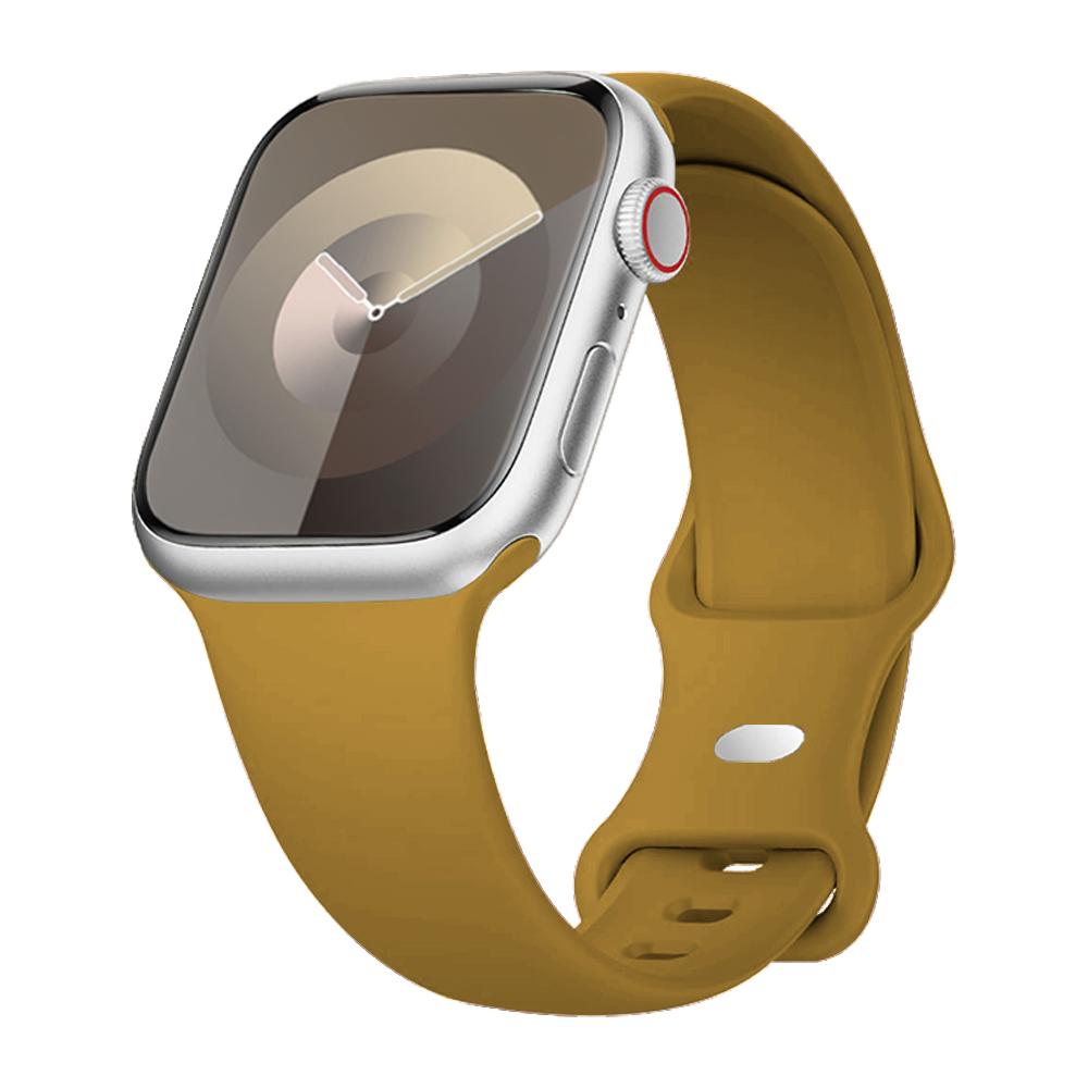 Ремешок для apple watch 44мм 40мм 45мм 49мм 41мм 42мм силиконовый браслет iwatch series 6 7 8 9 ultra 2 se 3 10 11 46мм