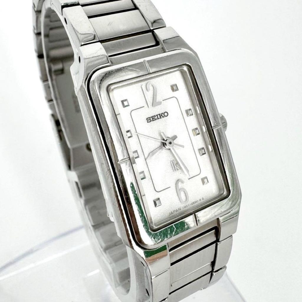 [USED] Battery SEIKO Lk Lucia Silver Women's Square Watch