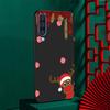 Christmas New Year Gifts Elk Snow Case for Samsung Galaxy A50 A10 A70 A30 A20e A40 A20s A10s A10e A90 5G Soft Black Phone Cover