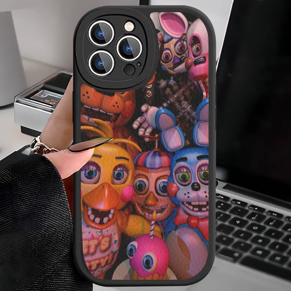 Кожаный чехол для телефона F-FNAF Five-nights-At-Freddys для iPhone 15 14 13 Pro Max 12 11 16 Plus Чехол для телефона