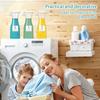 Набор из 3 диспенсеров для стирального порошка, 20 унций, пластиковая бутылка для кондиционера для белья, контейнер для стирального порошка, органайзер для прачечной для жидкости