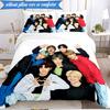 Colorful kpop Gathering 3pcs K-pop music group Bedding set,Ideal for Bedroom, Dormitory,Including Duvet Cover And 2pcs Pillowcases,Fan gifts