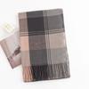 New Korean Style Sweet and Warm Faux Cashmere Scarf Checkered Student Couple Winter Thickened Warm Scarf