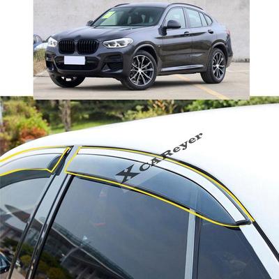 Для BMW X4 G02     Стайлинг-наклейка на кузов автомобиля Пластиковый дефлектор на боковое стекло Защита от дождя/солнца Детали вентиляции