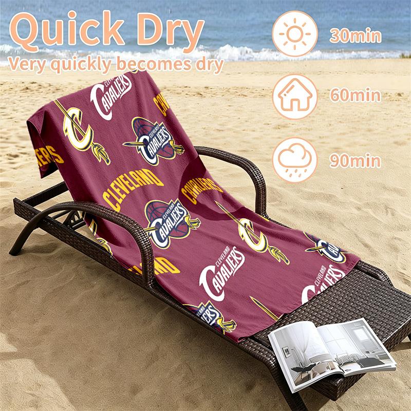 Cleveland Cavaliers Beach towels also serve as bath towels summer essential a musthave for the outdoors the beach and the pool