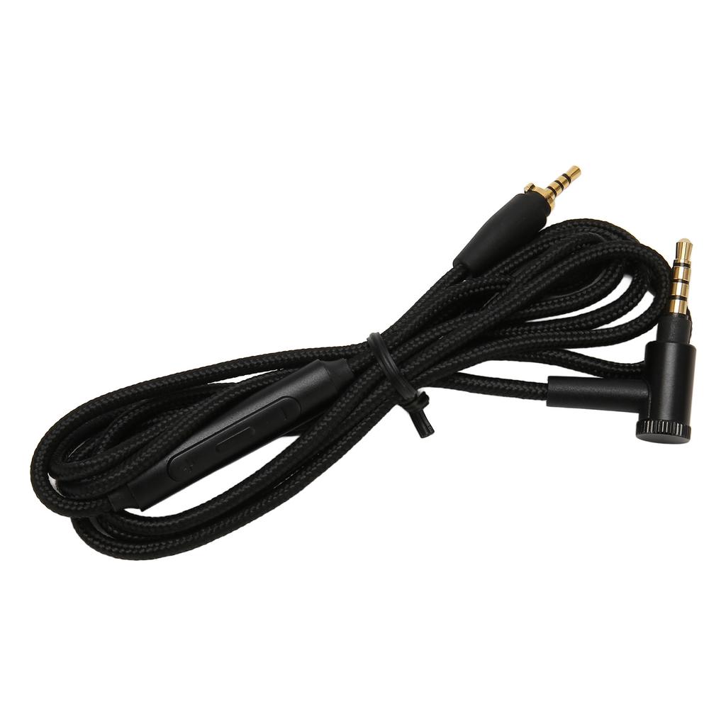 Сменный кабель для наушников OFC 90-градусный штекер под прямым углом Улучшенный провод для наушников с микрофоном для наушников Sennheiser 1,5 м