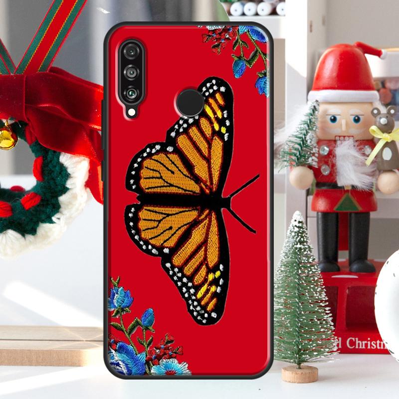 Butterfly Flower For Huawei Nova Y73 Y60 Y70 Y90 Y72 Y61 Y91 7i 8i 11i 12i 12s 9 10 SE P20 P30 P40 Lite Case