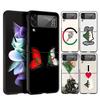 Чехол для телефона с флагом Алжира для Samsung Galaxy Z Flip 3 4 5 6 7 Жесткий Черный Складной ПК Для Samsung Z Flip3 Flip4 Flip5 Чехол