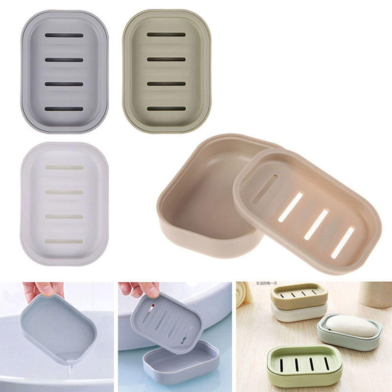 Soap Dispenser Dish Case Holder Container Box For Bathroom Travel Carry Case