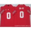 Mens Ohio State Buckeyes Rugby Jersey Training Shirt Cotton Blend Embroidered Football Uniform College Team Practice