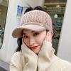 Женские шляпы Новые осенне-зимние теплые вязаные шапки из кролика Спорт на открытом воздухе Гольф Шляпа для хвостика Бейсболки Кепки с открытым верхом 1 шт. EMA