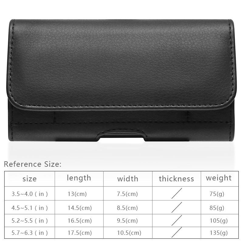 Waist Bag Travel Hiking Mobile Phone Case Cover Genuine Leather Phone Belt Pouch Purse Card Pack