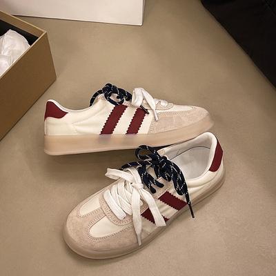 Толстая подошва, подходящая по цвету, немецкие кроссовки для тренировок, женские, новые, универсальные, ретро, с плоской подошвой, для отдыха, спорта Cortez