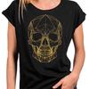 Black Rock Women’s Shirt or Kids Shirt with Skull and Guitar Print – Cool Festival Tee for Music Fans, Perfect Rock Gift for Women, Size S M L XL