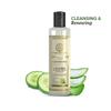 KHADI NATURAL Очищающее молочко с огурцом и алоэ вера 210 мл | Средство для снятия макияжа для напитаной, тонизированной кожи | Богато антиоксидантами, для всех типов кожи