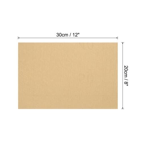uxcell Dollhouse Flooring, 12" x 8", Silk Pattern Brown, Dollhouse Wallpaper and Flooring, Dollhouse Sand Table Model Accessories, Set of 5