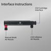 Qiudanow Dual Modes Bike Inflator Manual Hand Pump & CO2 Cartridge Inflator with Quick Switch Button fits Presta/Schrader Valves