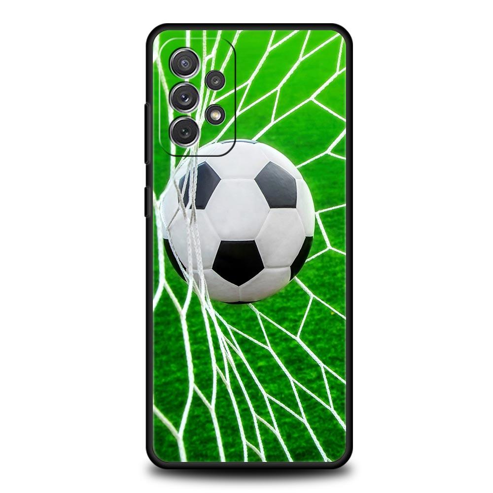Soccer Ball Football Field Phone Case for Samsung Galaxy A51 A71 A21S A12 A11 A31 A52 A41 A32 A23 A33 A53 A73 A03S A13 5G Cover