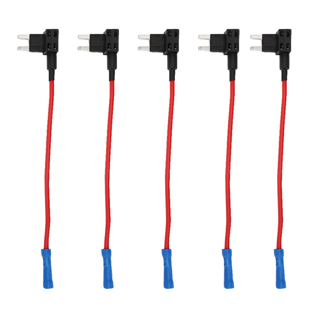 5шт автомобильная дополнительная цепь мини стандартный лезвие блок предохранителей держатель синяя головка