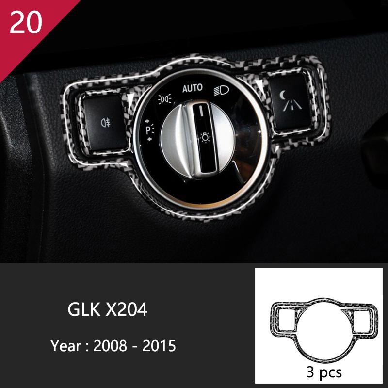 Углеродное волокно для Mercedes Benz GLK X204, внутренняя панель переключения передач, AC CD, панель, дверной подлокотник, отделка, наклейка на автомобиль