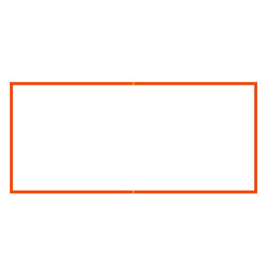 Линии для пляжного волейбола 26,3' x 52,6' для песка, ограничительные линии шириной 2,5 дюйма