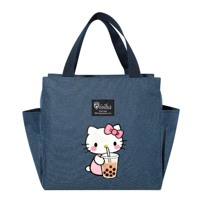 Изолированная сумка-ланчбокс Hello Kitty - Портативный контейнер для обеда для пикников и прогулок
