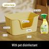 Extra Large Semi-Enclosed Cat Litter Box with Anti-Splash Design
