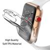 Чехол для Apple Watch 44 мм 40 мм 45 мм 41 мм 42 мм 38 мм защитное стекло iwatch силиконовый бампер apple watch series 3 6 se 7 8 9