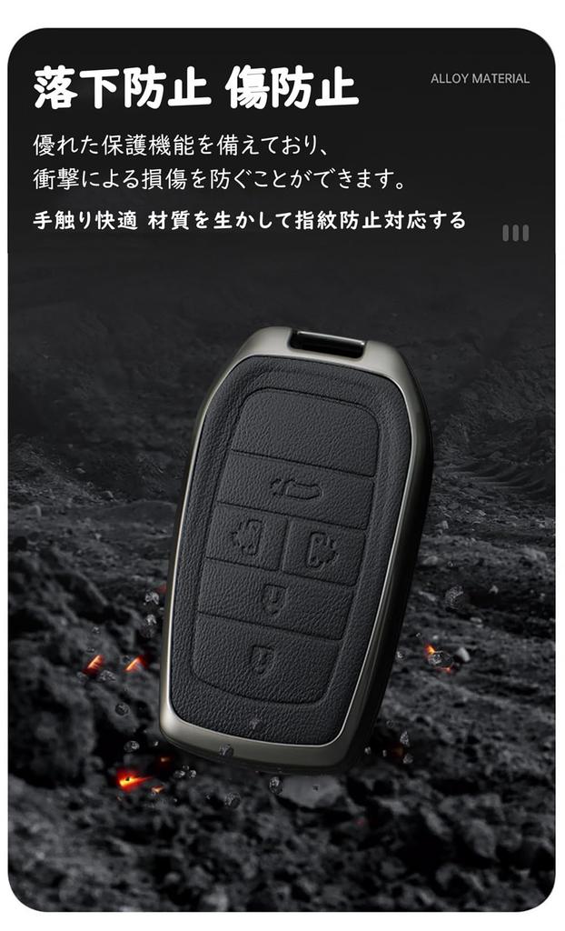 Чехол для смарт-ключа Toyota Держатель для ключей Сплав + ПУ кожа Чехол для ключа Prius Yaris