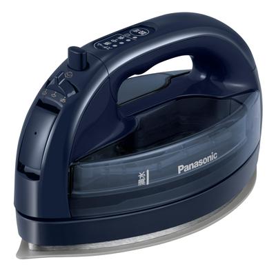 Panasonic Последняя модель Panasonic Cordless Steam W Head Iron Ceramic Coat Disinfection Dark Blue Karuru [2023 Cordless] NI-WL508-A