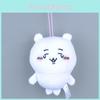 Cute Cartoon Chiikawa Bear Plush Keychain Pendant Soft Filling Collectors Kids