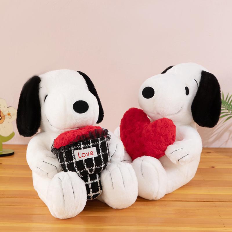 Lovely Snoopy Cartoon Cute Dog Plush Toy Pillow Sofa Back Plush Doll Gifts for Valentine's for Girls Wife Birthday Anniversary