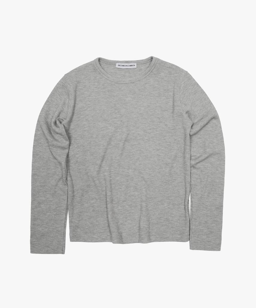 38COMEONCOMMON Waffle Regular Long Sleeve (Melange Gray)