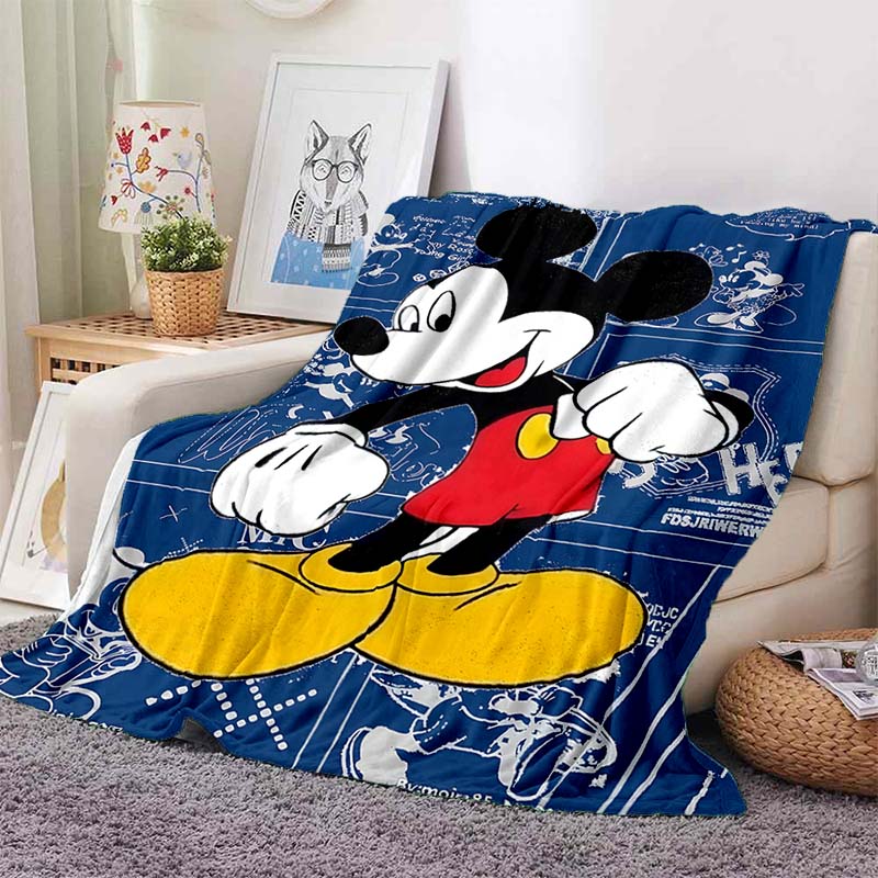 Cartoon Mickey Minnie Mouse Blanket Soft Warm Flannel Throw Fluffy Bed Blanket New Born Winter Blanket Luxury Gifts