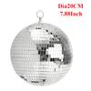 10/20/25/30 см Серебряный диско-зеркальный шар с мотором и 10 Вт RGB-лучевой точечный светильник, светоотражающий диско-шар для декора сцены свадебной вечеринки